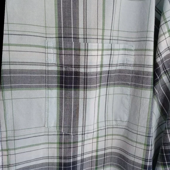 WRANGLER • men's LARGE plaid shirt Western button down cowboy rodeo country - Picture 4 of 7